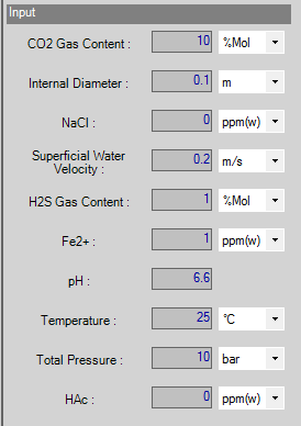 Simulation Input